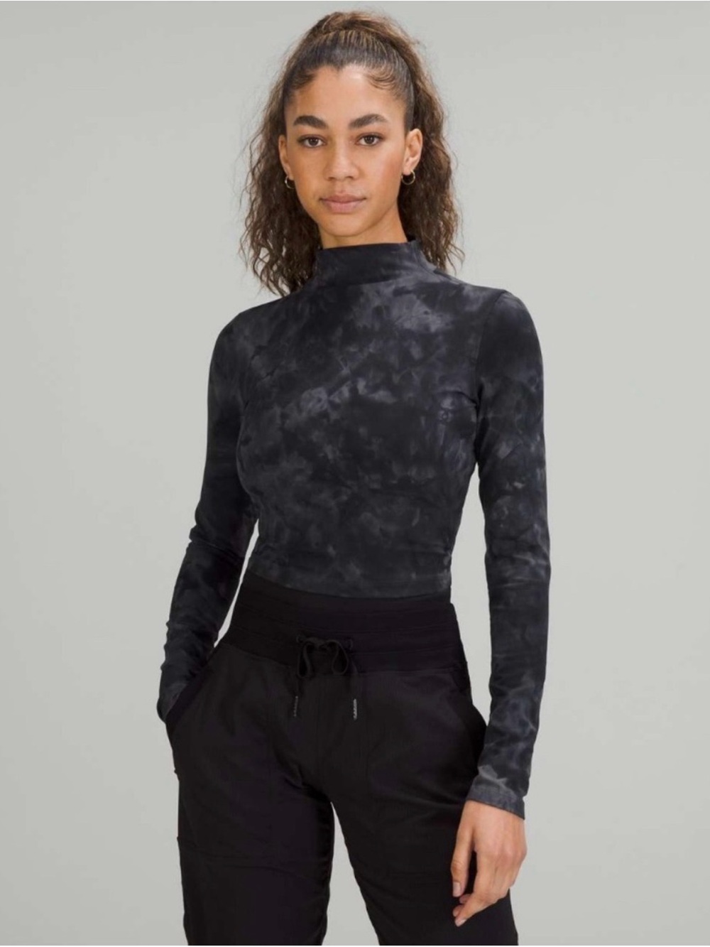 Lululemon All Aligned Mock Neck Long Sleeve Shirt Size 8